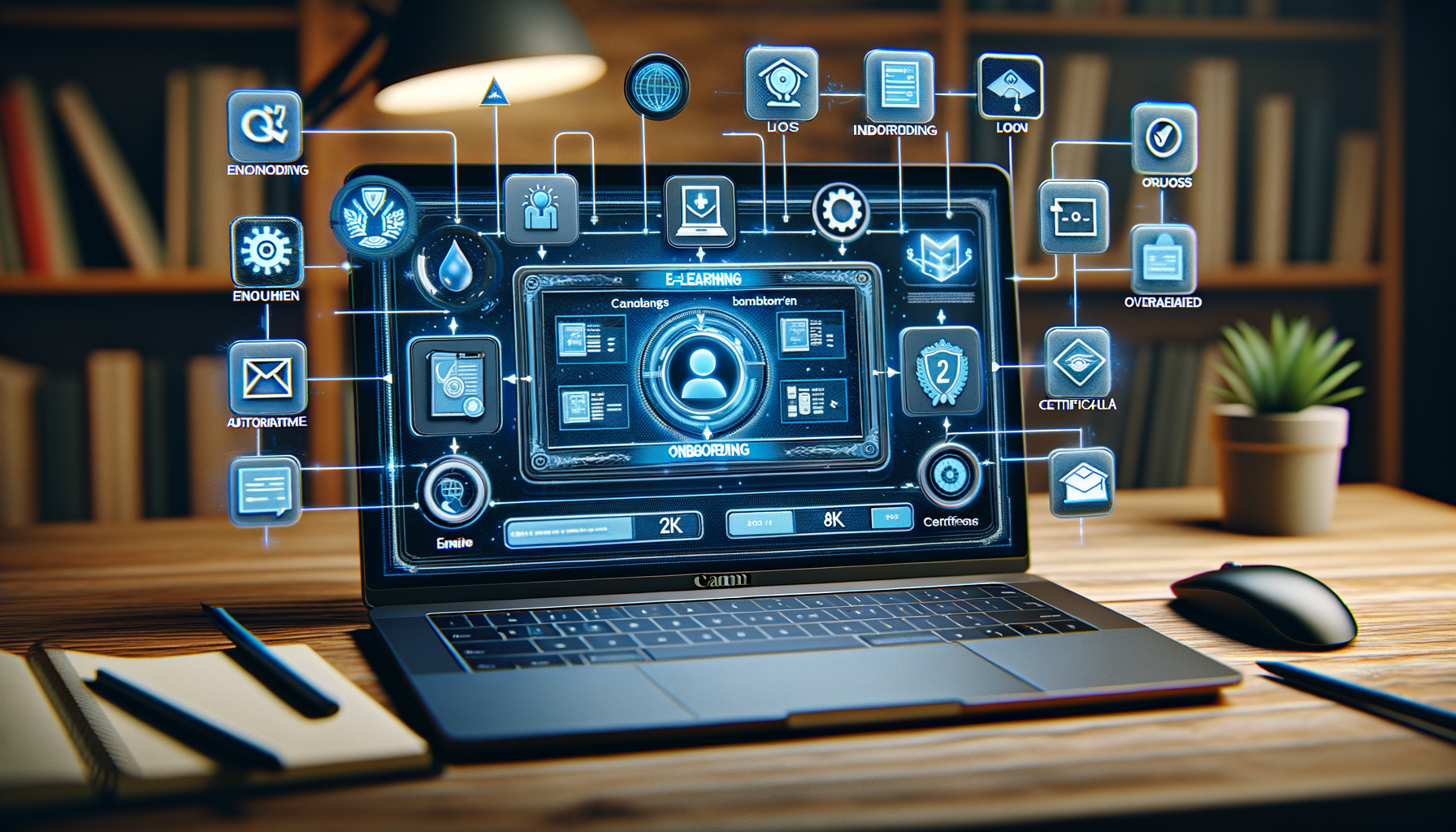 Illustrazione AI per E-learning