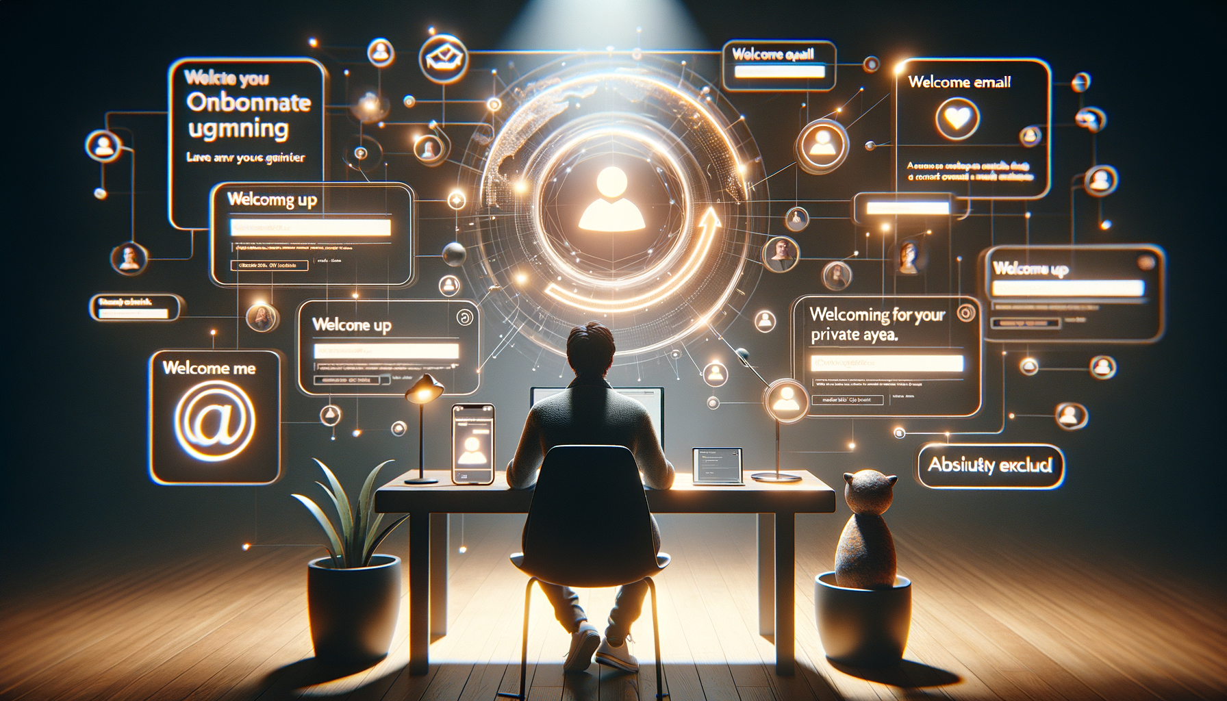 Illustrazione AI per Gestione Membership